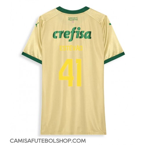 Camisa de time de futebol Palmeiras Estevao Willian #41 Replicas 3º Equipamento 2024-25 Manga Curta